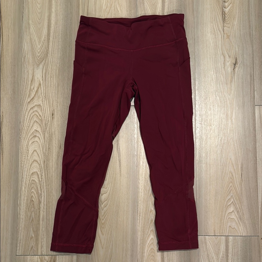 Lululemon Athletica Red Leggings for Active Comfort